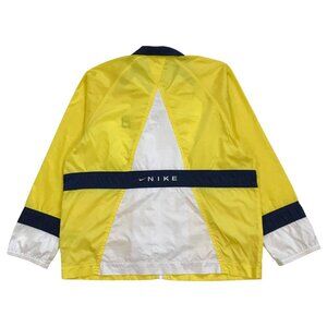 VINTAGE NIKE WINDBREAKER JACKET SMALL S 4-6 YOUTH BLUE SPELL OUT TRAVIS SCOTT